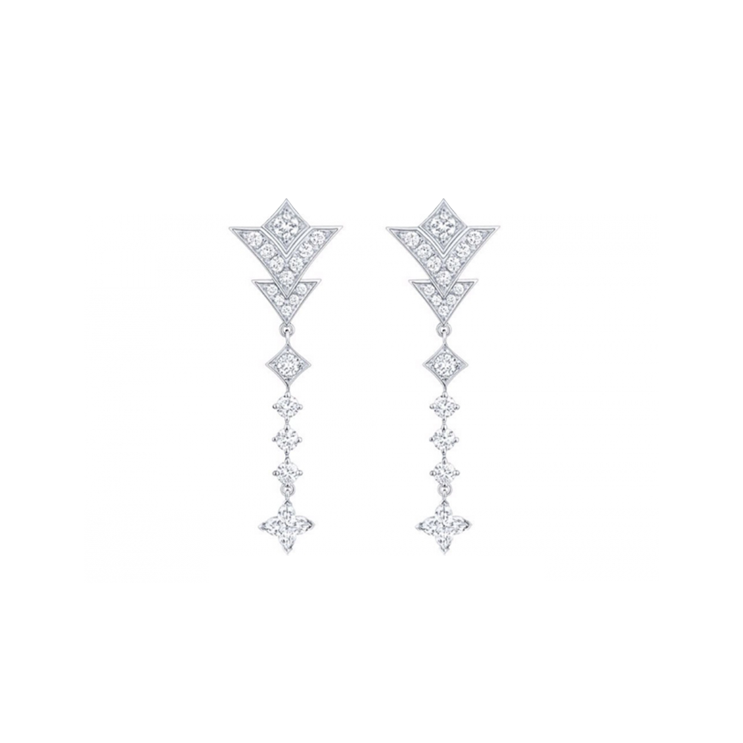 LOUIS VUITTON ACTE V EARRINGS Q96437